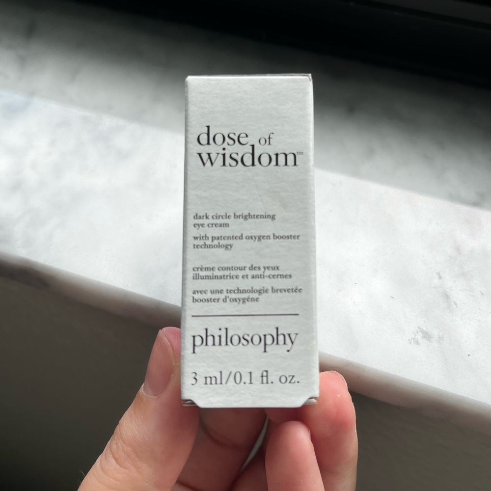 5 for $25🌴 Philosophy dose of wisdom brightening eye cream